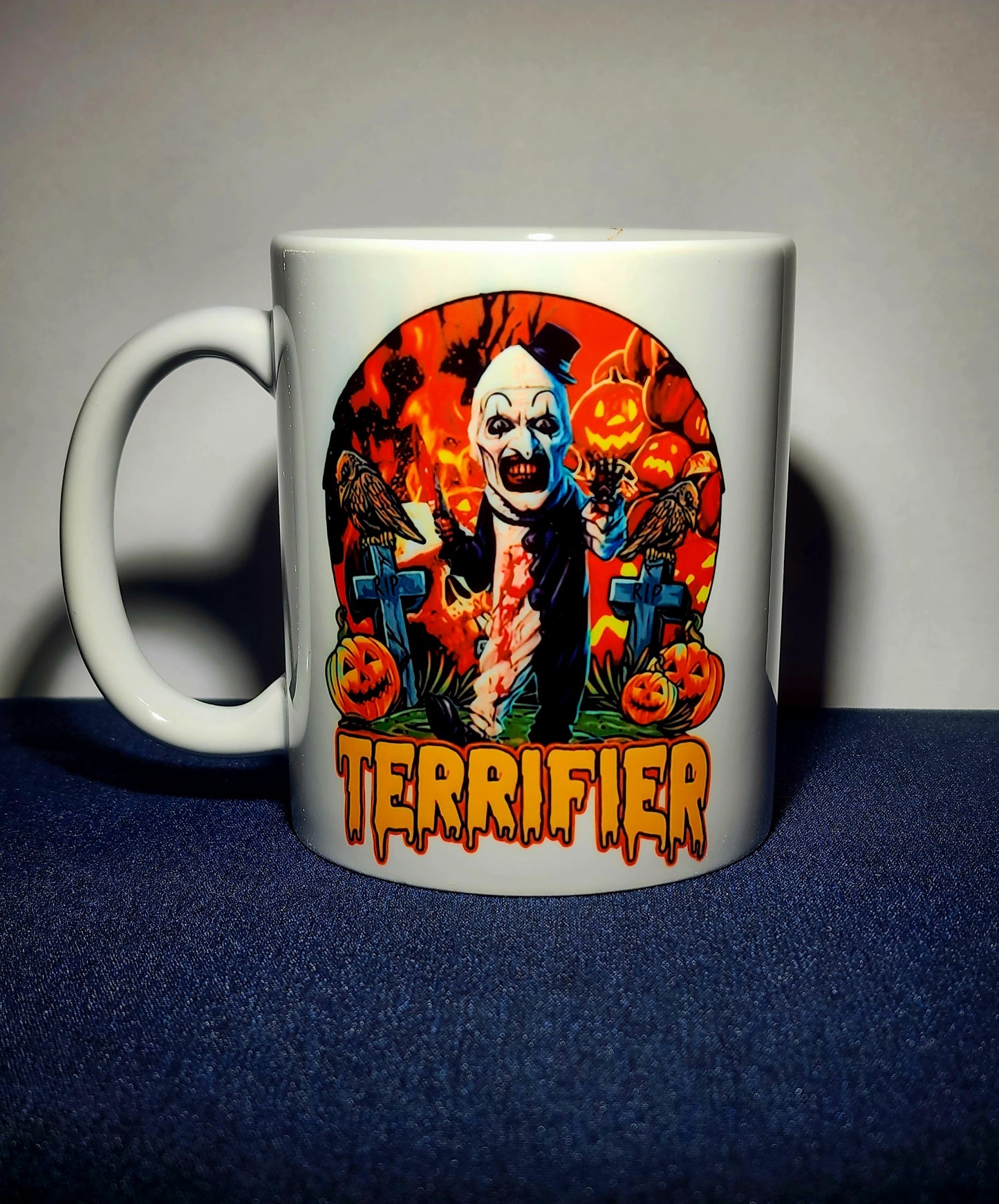 Coffee Mug 11-15oz, Terrifier, Terrifier 2, Art the Clown, Killer Clown, Slasher, Horror Movie, Halloween