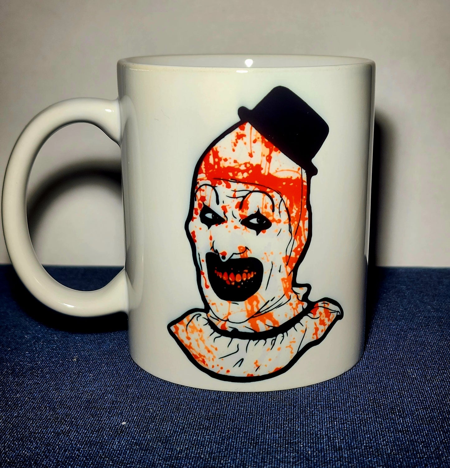 Coffee Mug 11-15oz, Art the Clown, Terrifier, Terrifier 2, Killer Clown, Gory Clown