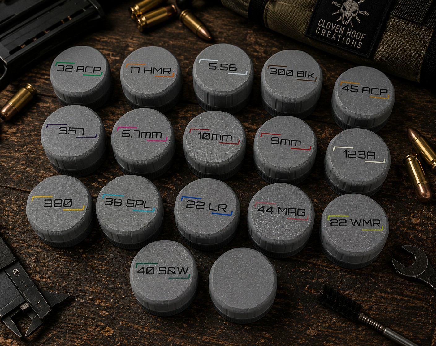 5.7MM Pocket Puck Ammunition Holder – Holds 31 Rounds
