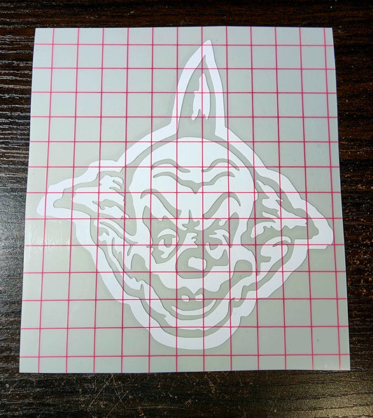 Killer Klowns From Outer Space Shorty Vinyl Window Decal 80's Horror Sci Fi Cotton Candy