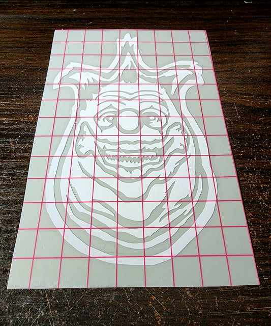 Killer Klowns From Outer Space Fatso Vinyl Window Decal 80's Horror Sci Fi Cotton Candy