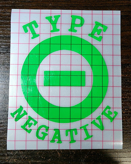 Type O Negative Vinyl Decal Peter Steele Window Decal Goth Metal Punk