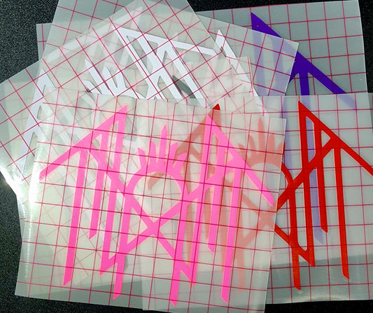 Band Symbol Vinyl Window Decal Metal Band Hardrock Industrial Hip Hop