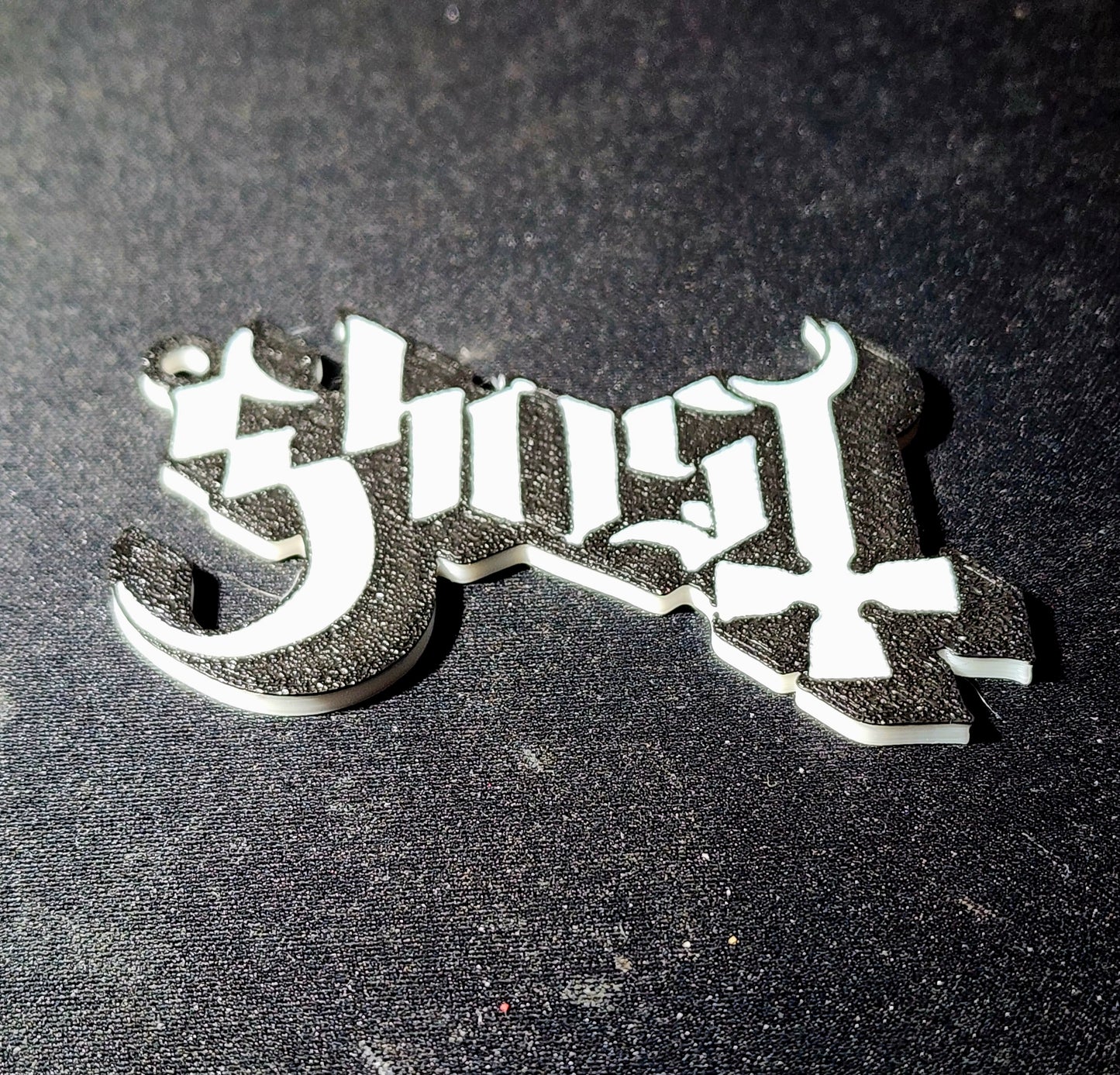 Ghost Band Logo Keychain 3D Printed