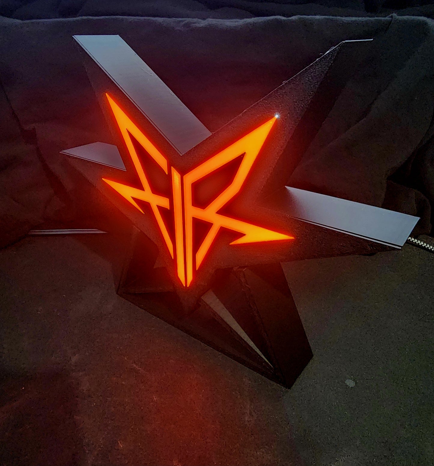 Band Symbol Light Box 3D Printed Heavy Metal Emo Industrial Metalcore Desk Sign