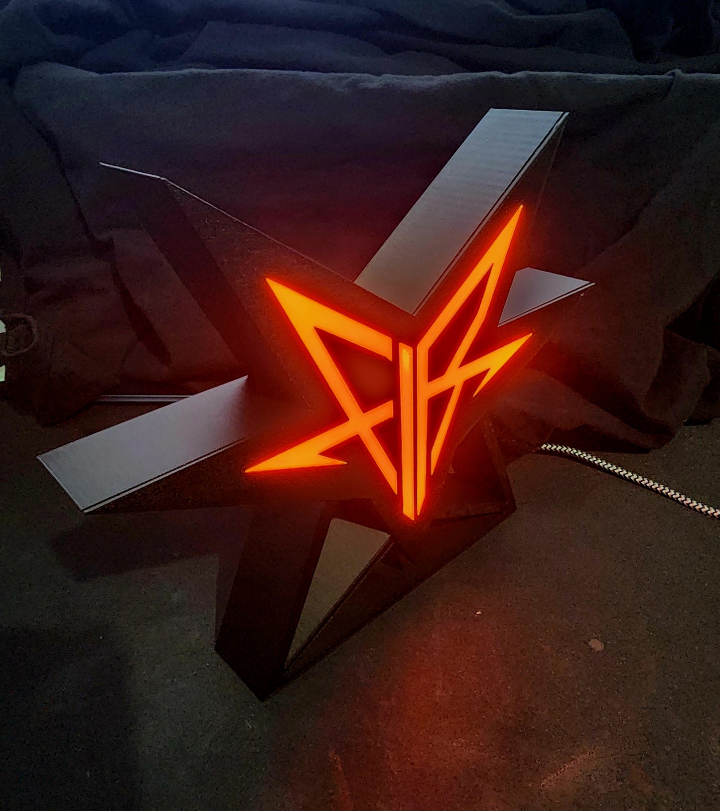Band Symbol Light Box 3D Printed Heavy Metal Emo Industrial Metalcore Desk Sign