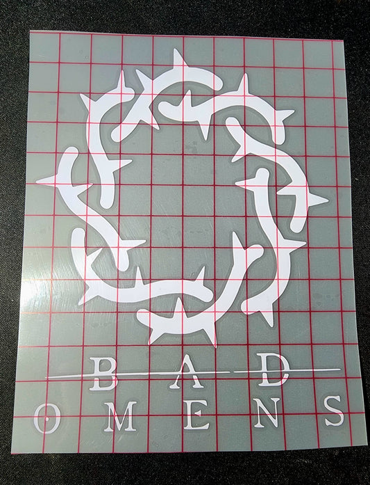 Bad Omens Logo Symbol Vinyl Decal Car Decal Window Decal Heavy Metal Hard Rock Band