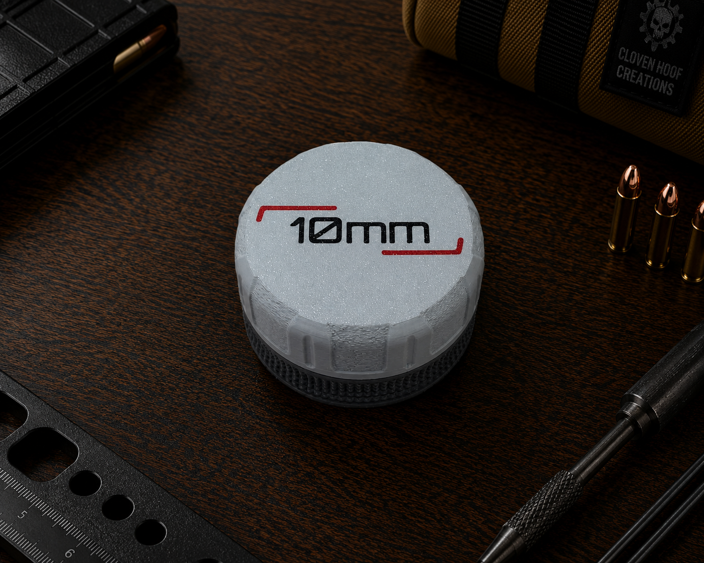 10MM Pocket Puck Ammunition Holder – Holds 20 Rounds
