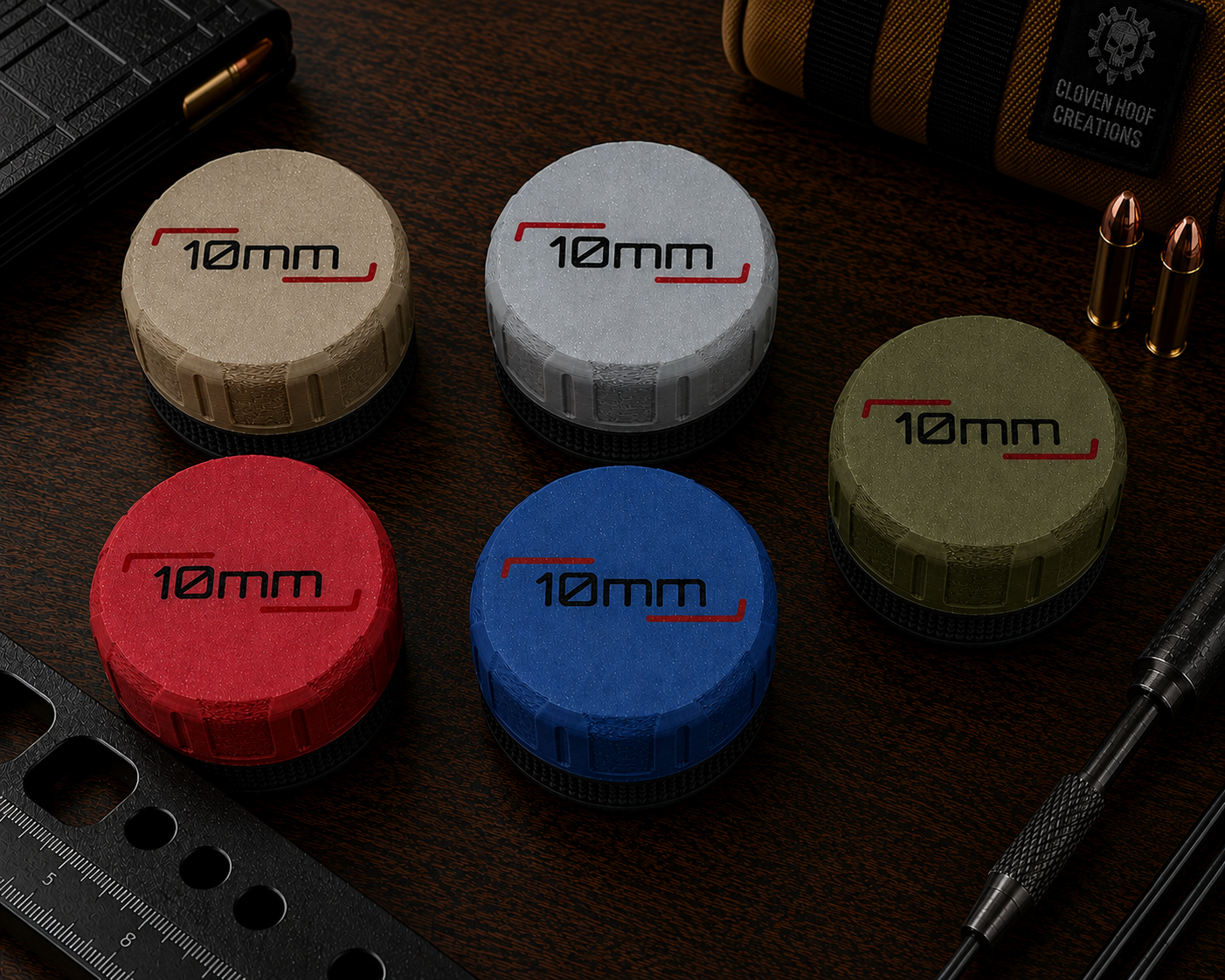 10MM Pocket Puck Ammunition Holder – Holds 20 Rounds