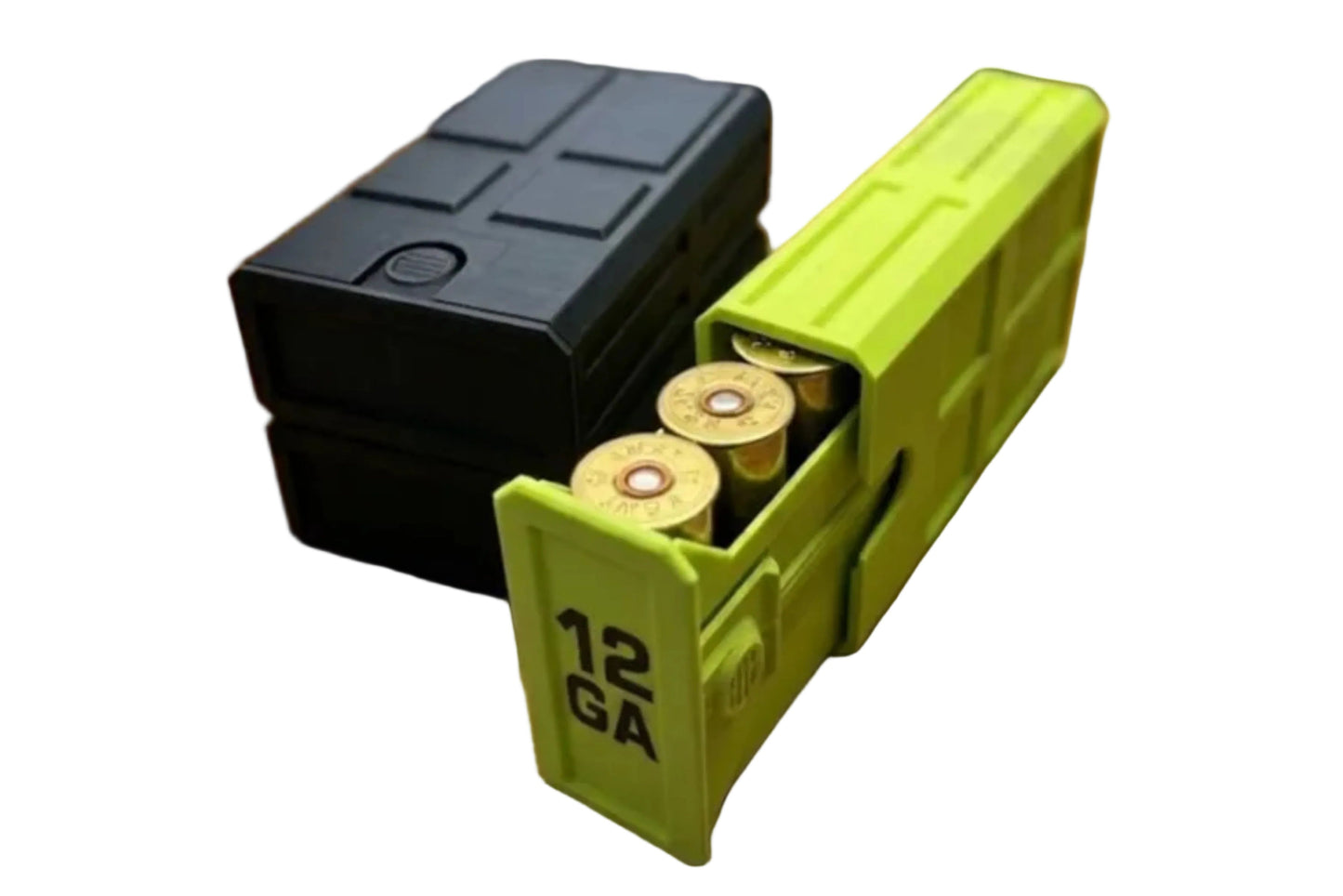12GA 5-Round Stackable Ammo Case with Sliding Tray | 3D Printed Ammunition Storage