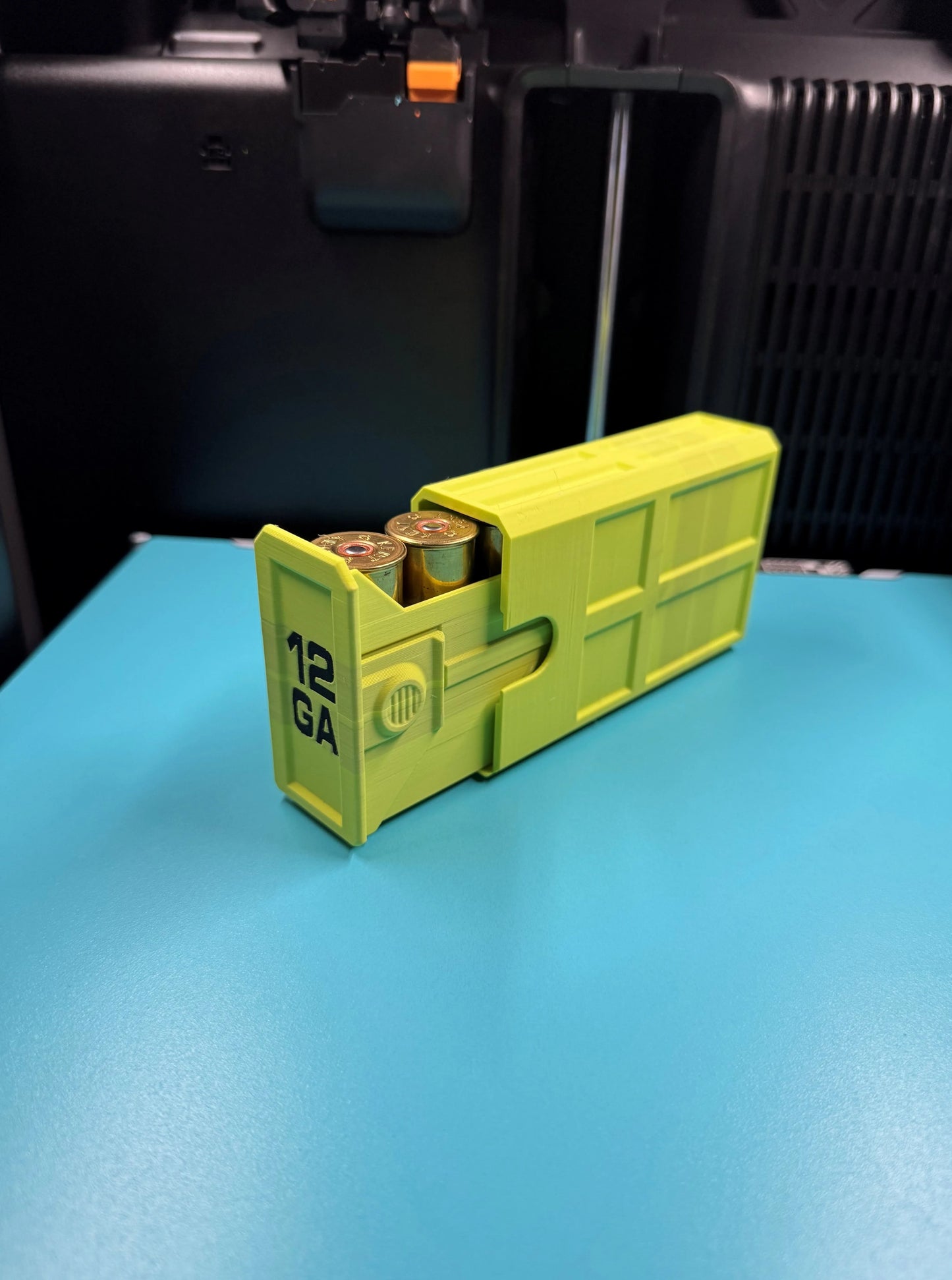 12GA 5-Round Stackable Ammo Case with Sliding Tray | 3D Printed Ammunition Storage