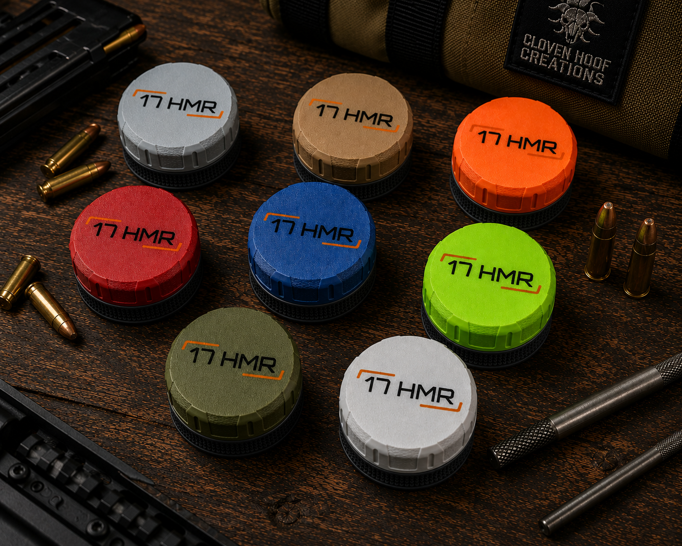 17HMR Pocket Puck Ammunition Holder – Holds 55 Rounds