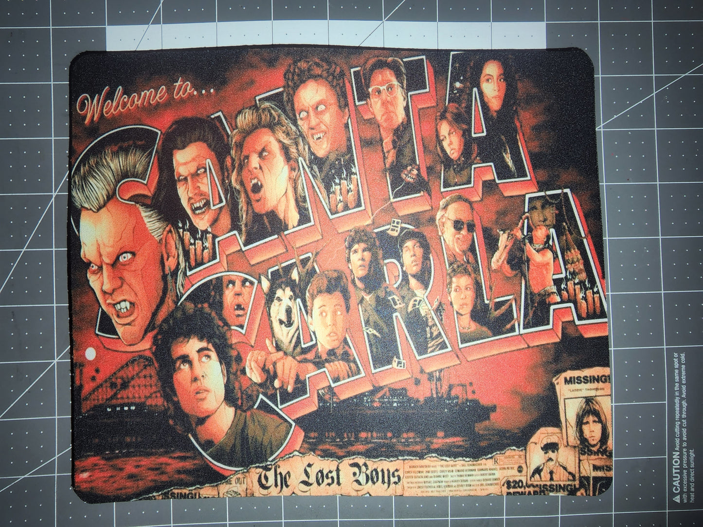 Mouse Pad The Lost Boys Santa Carla Michael David Sam Start Sax Guy Murder Capital Computer Accessories