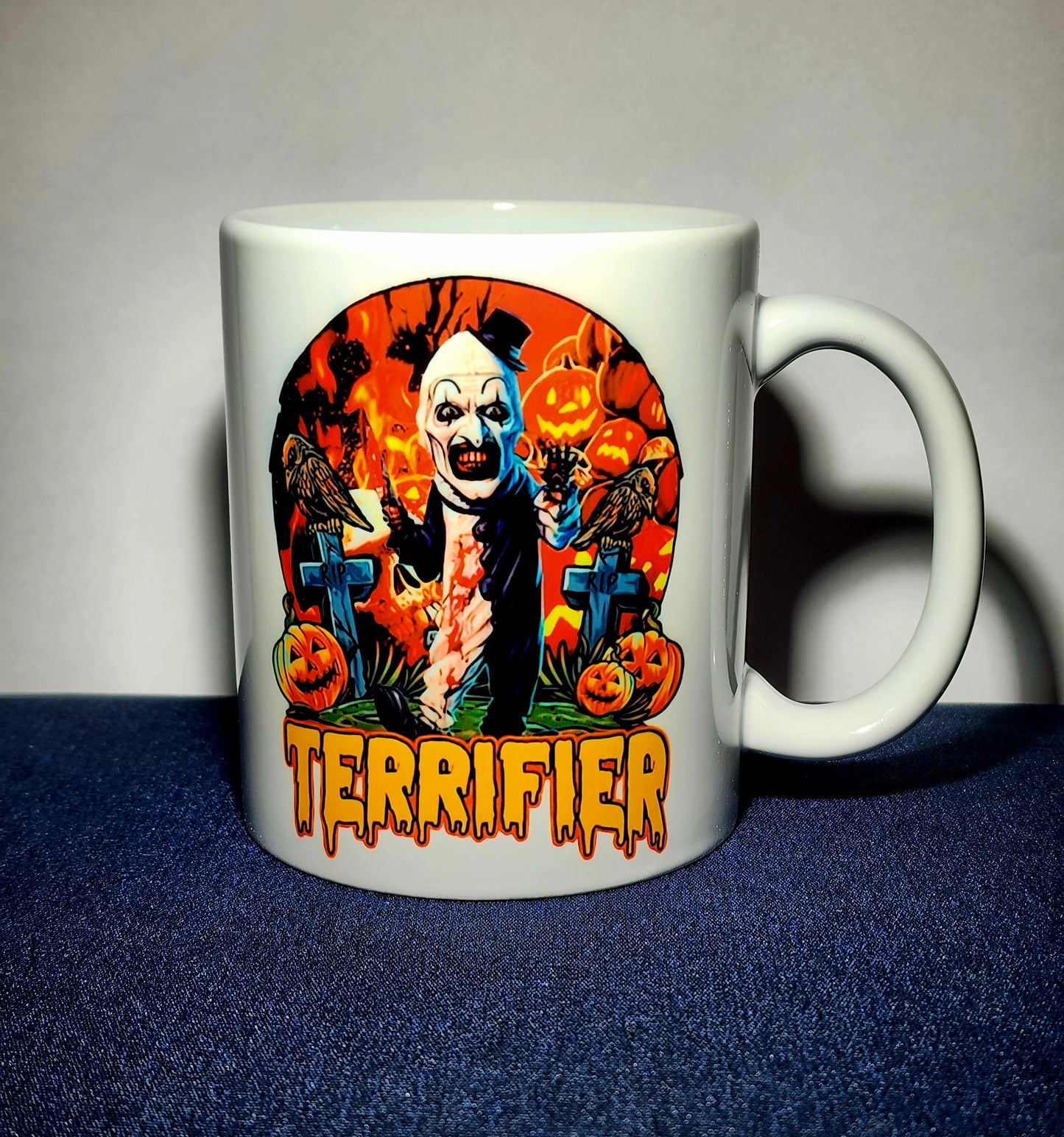 Coffee Mug 11-15oz, Terrifier, Terrifier 2, Art the Clown, Killer Clown, Slasher, Horror Movie, Halloween