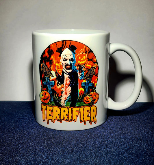 Coffee Mug 11-15oz, Terrifier, Terrifier 2, Art the Clown, Killer Clown, Slasher, Horror Movie, Halloween