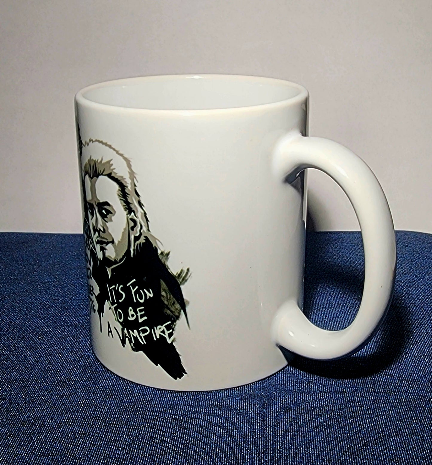 Coffee Mug 11-15oz David It's Fun To Be A Vampire The Lost Boys Santa Carla 80's Horror Vampires