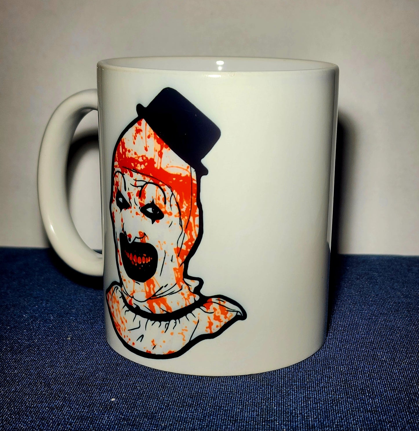 Coffee Mug 11-15oz, Art the Clown, Terrifier, Terrifier 2, Killer Clown, Gory Clown