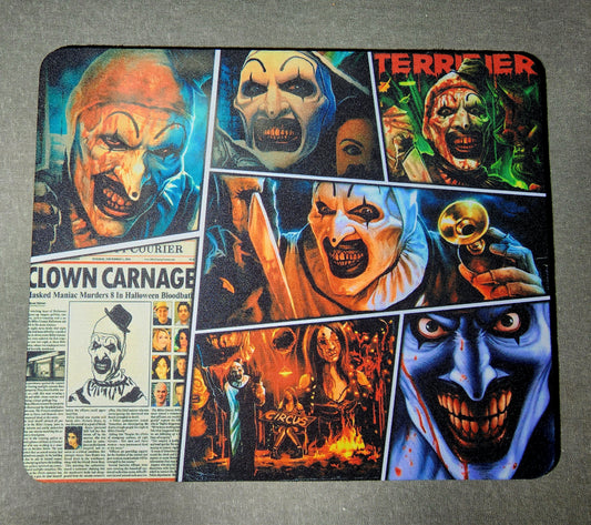 Mouse Pad Art The Clown Terrifier Killer Clown Pale Girl Computer Accessories