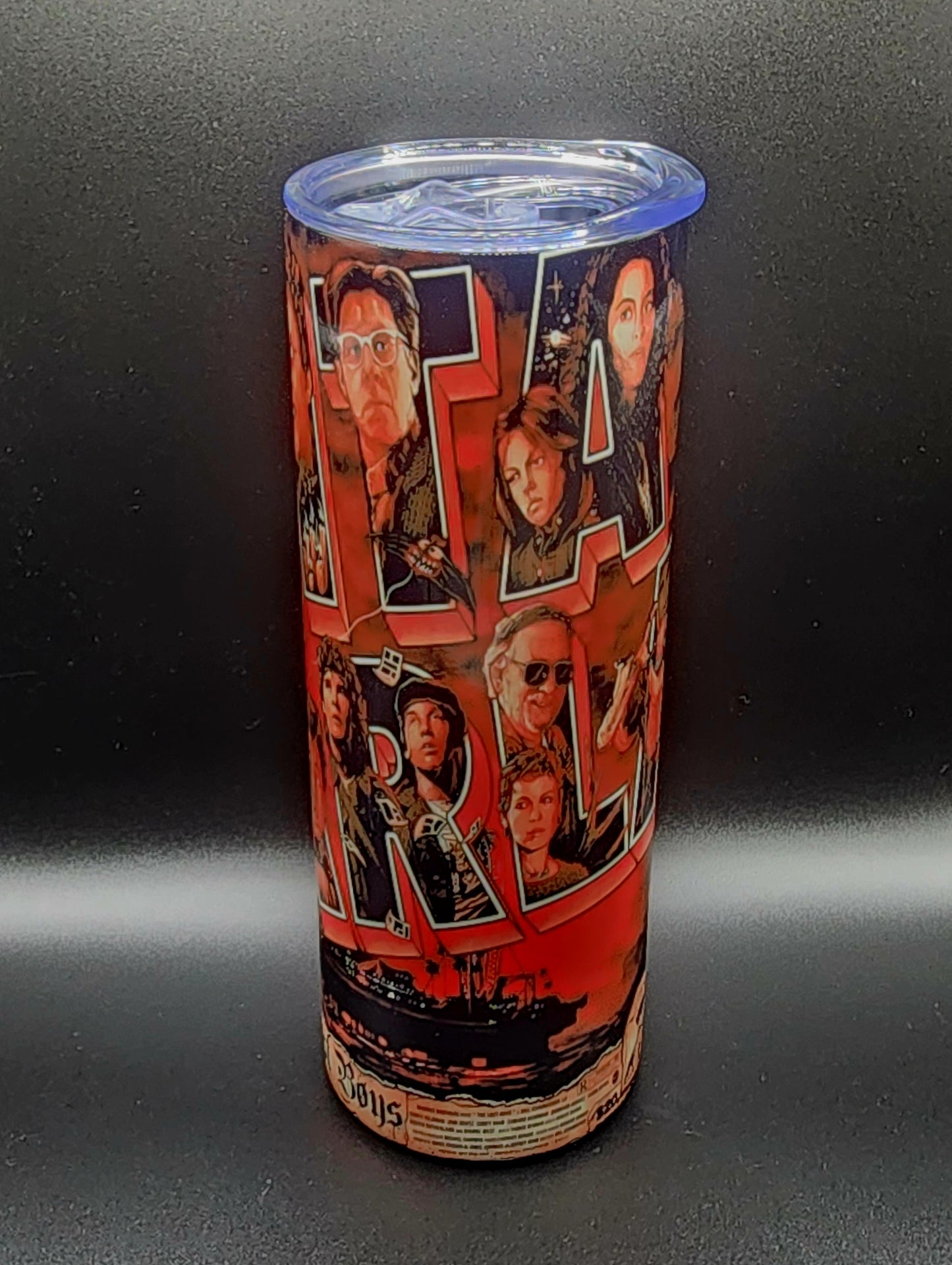 20oz Stainless Steel Tumbler The Lost Boys David Michael Sam Star 80's Horror Vampires Santa Carla Murder Capital of the World