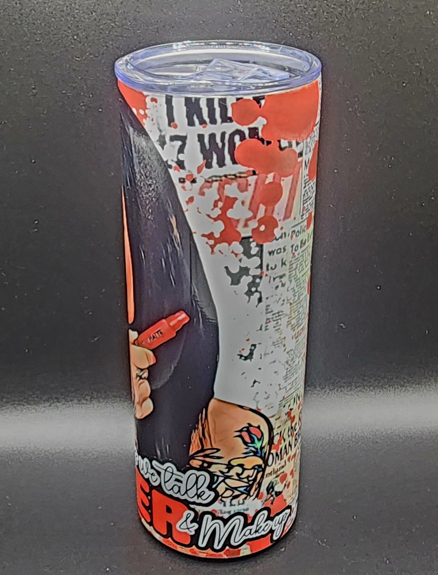 20oz Stainless Steel Tumbler, Bailey Sarian, True Crime, Murder and Makeup, Podcast, Influencer