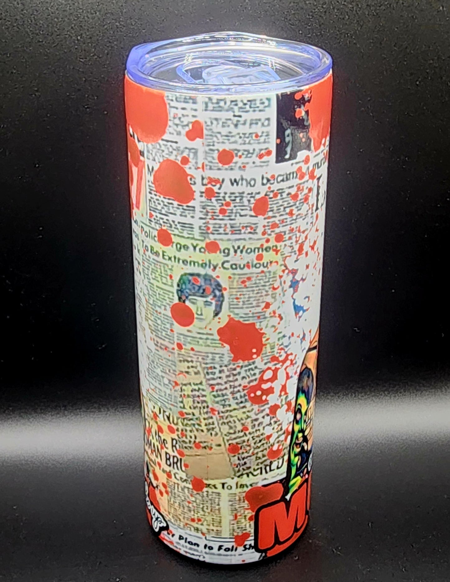 20oz Stainless Steel Tumbler, Bailey Sarian, True Crime, Murder and Makeup, Podcast, Influencer