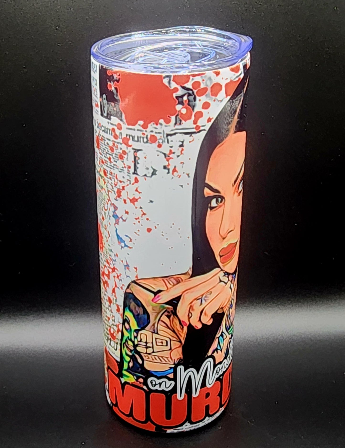 20oz Stainless Steel Tumbler, Bailey Sarian, True Crime, Murder and Makeup, Podcast, Influencer