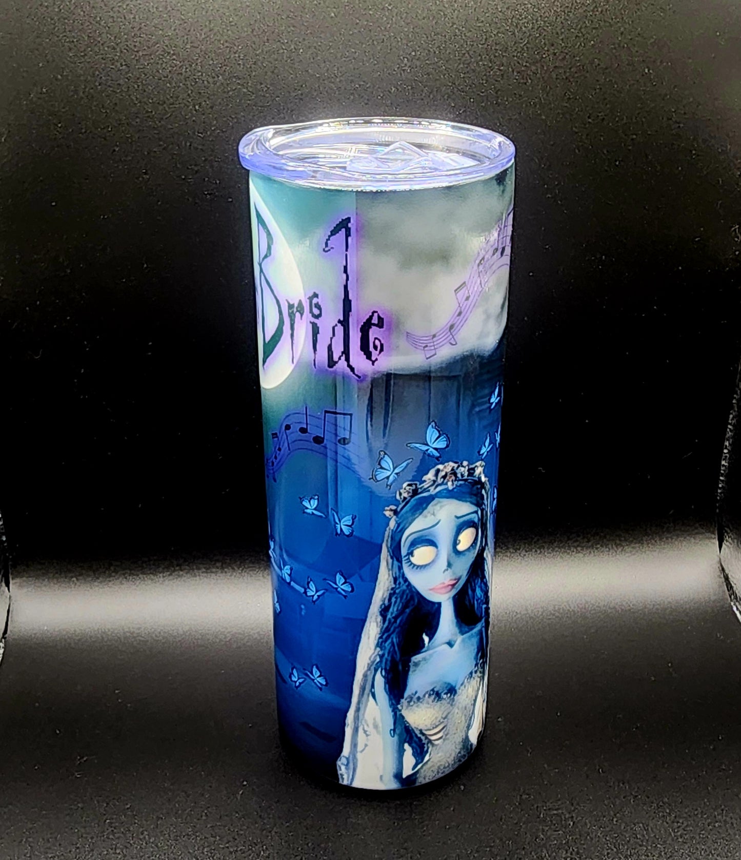 20oz Stainless Steel Tumbler, Corpse Bride, Animation, Cartoon, Gothic, Scary