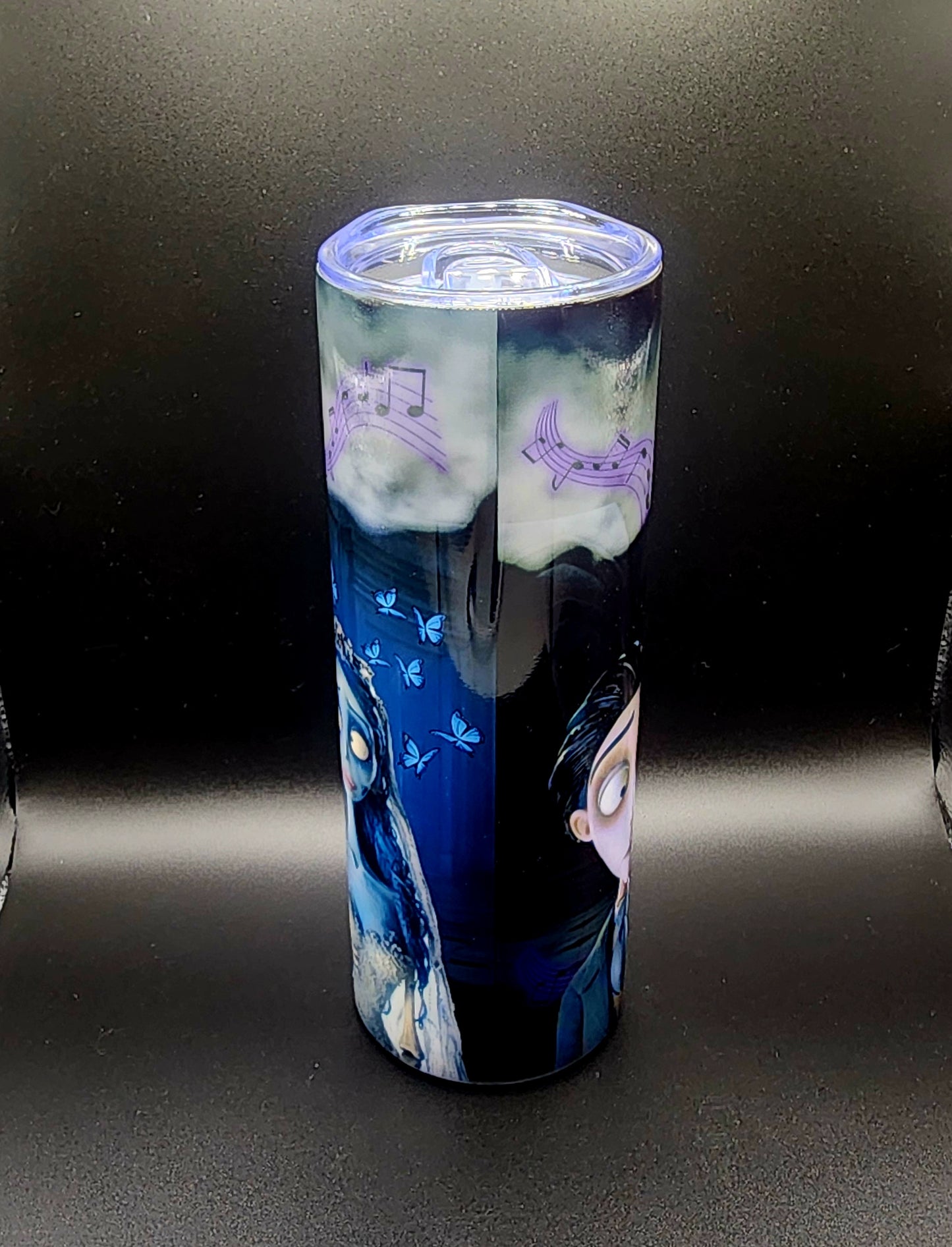 20oz Stainless Steel Tumbler, Corpse Bride, Animation, Cartoon, Gothic, Scary