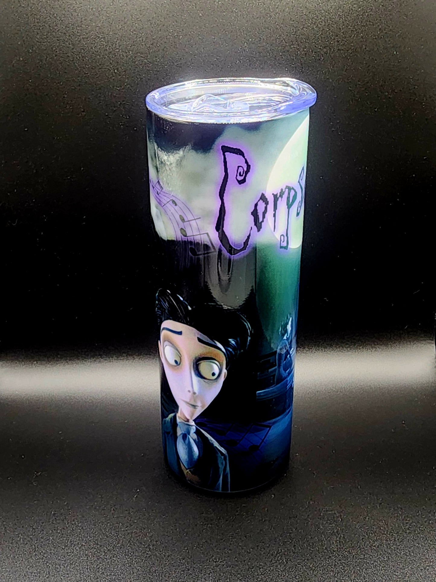 20oz Stainless Steel Tumbler, Corpse Bride, Animation, Cartoon, Gothic, Scary