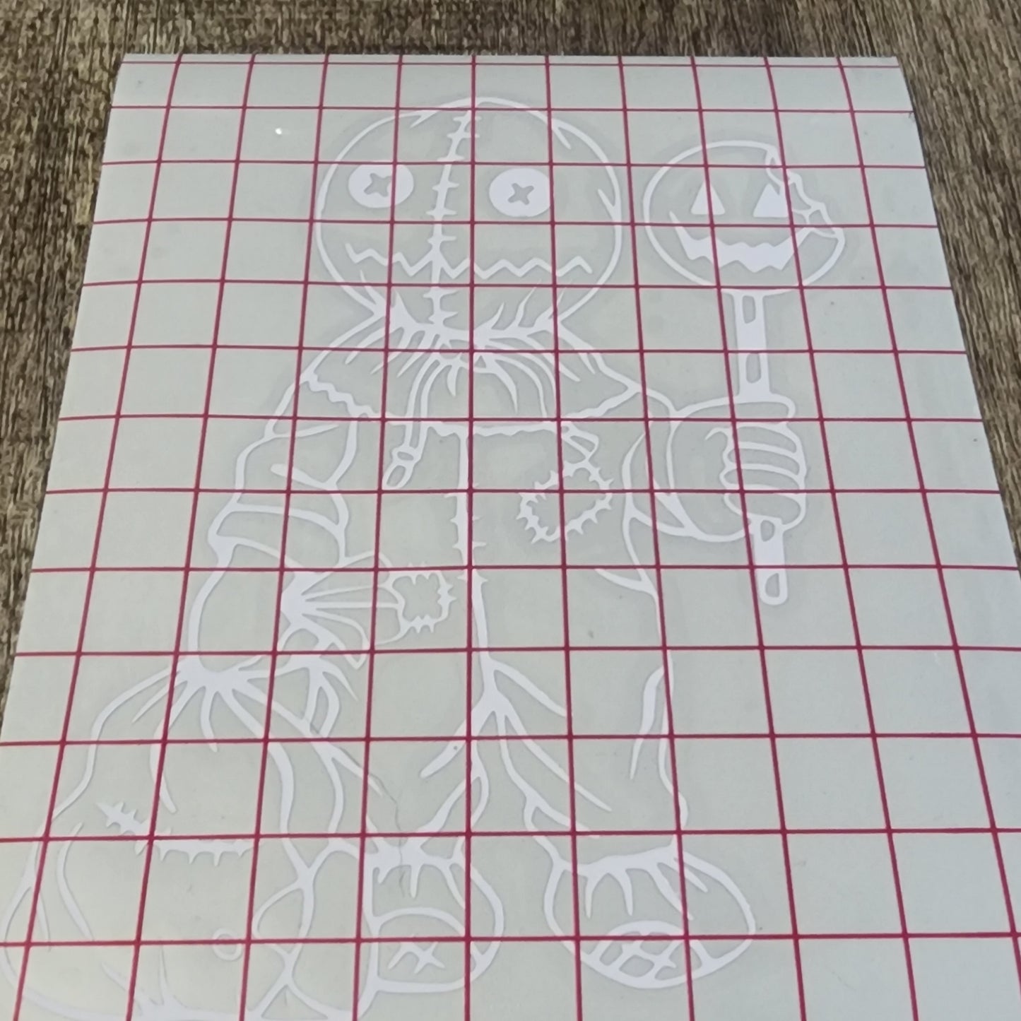 Sam Trick r Treat Vinyl Window Decal Horror Movie Pumpkin Halloween Candy Lollipop