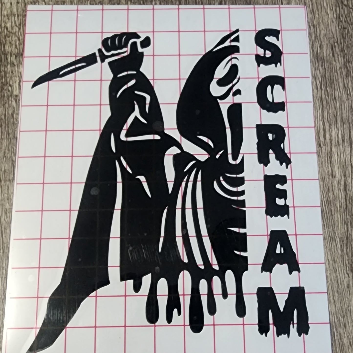 Vinyl Decal Car Decal Permanent Vinyl Outdoor Vinyl Horror Movie Decal Ghostface Stab Scream 90's Horror Killer Ghost