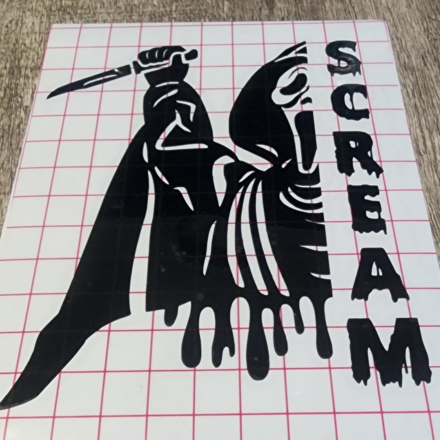 Vinyl Decal Car Decal Permanent Vinyl Outdoor Vinyl Horror Movie Decal Ghostface Stab Scream 90's Horror Killer Ghost
