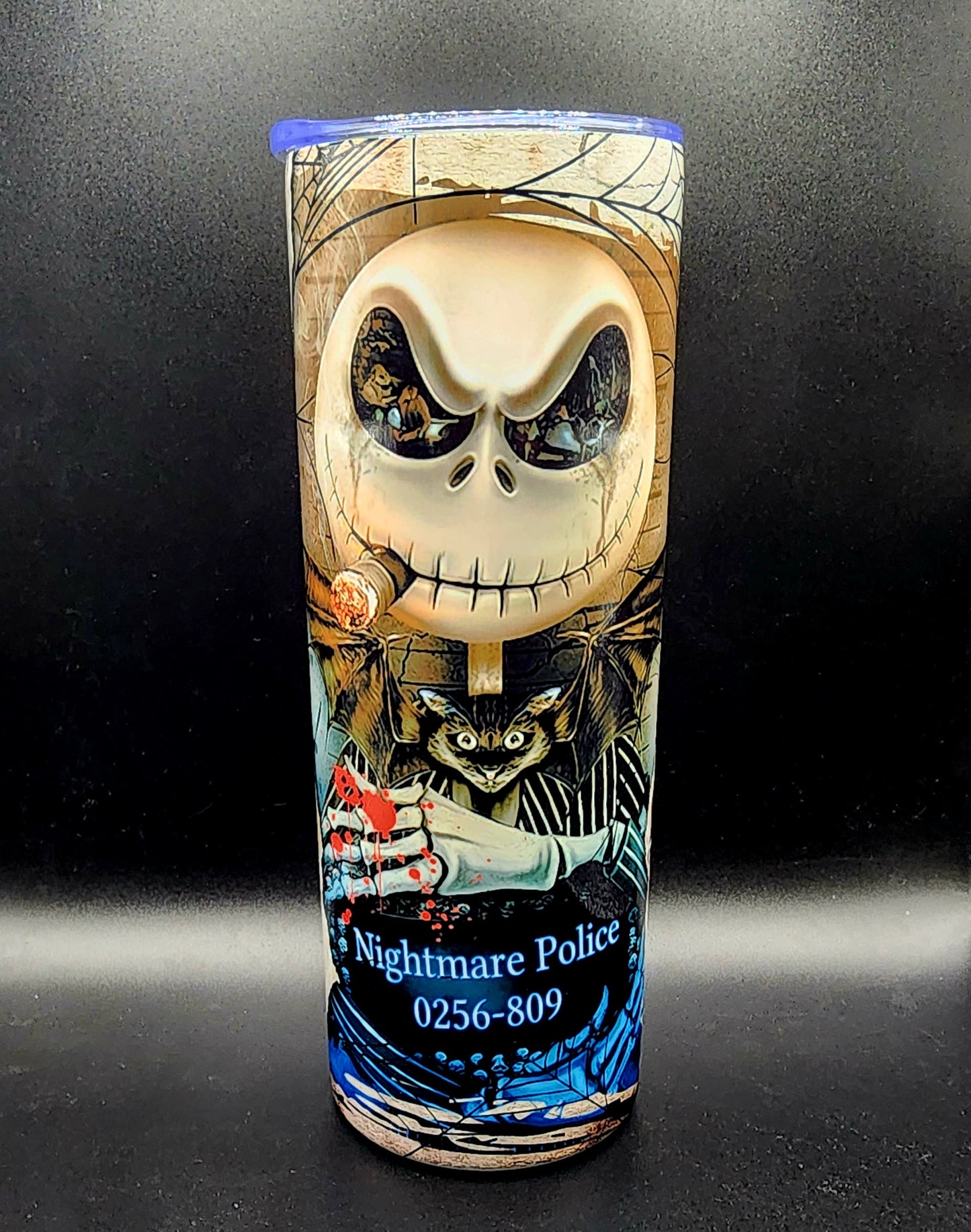 20oz Stainless Steel Tumbler Jack Skellington Nightmare Before Christmas Halloween Tim Burton
