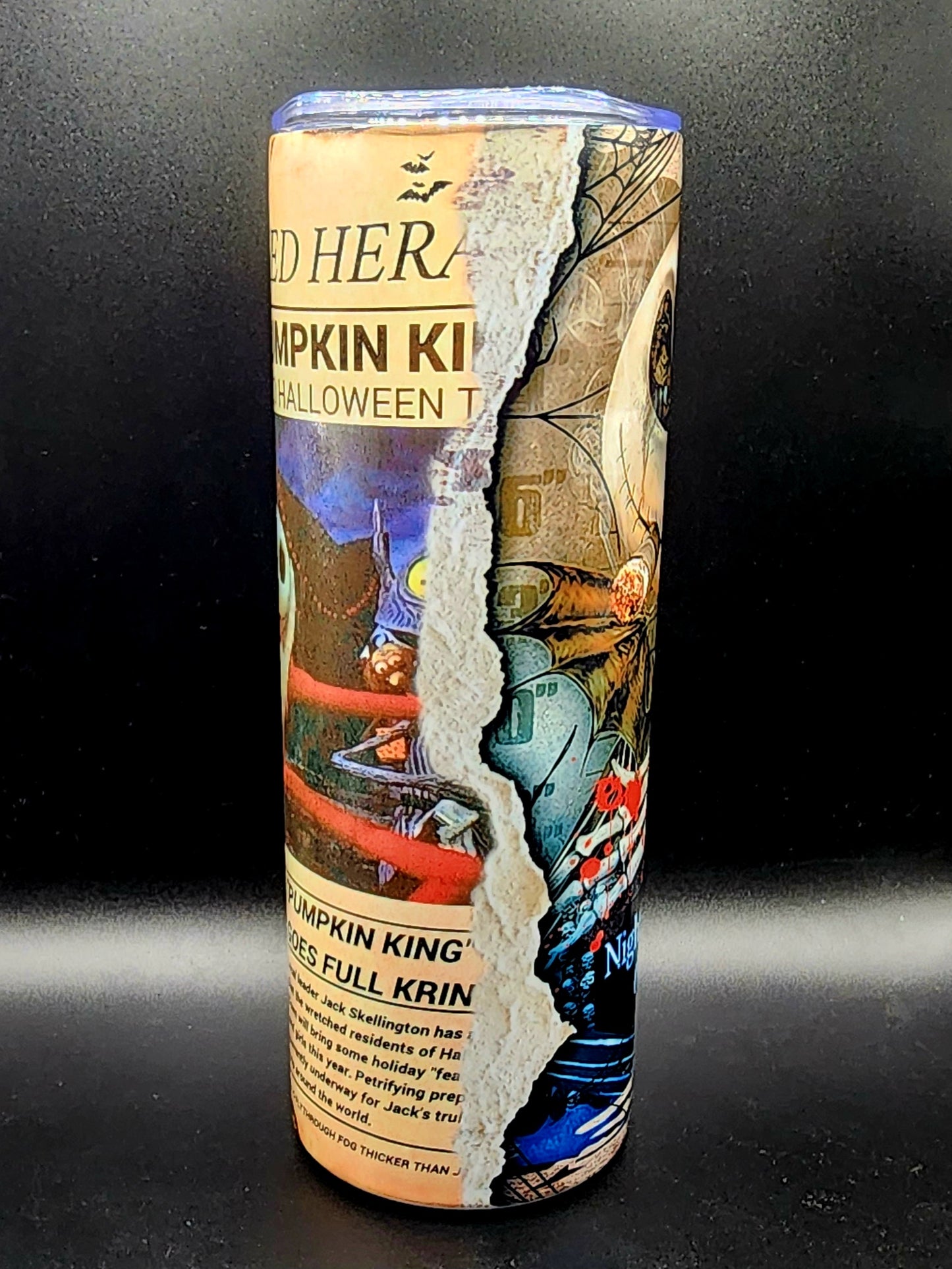 20oz Stainless Steel Tumbler Jack Skellington Nightmare Before Christmas Halloween Tim Burton