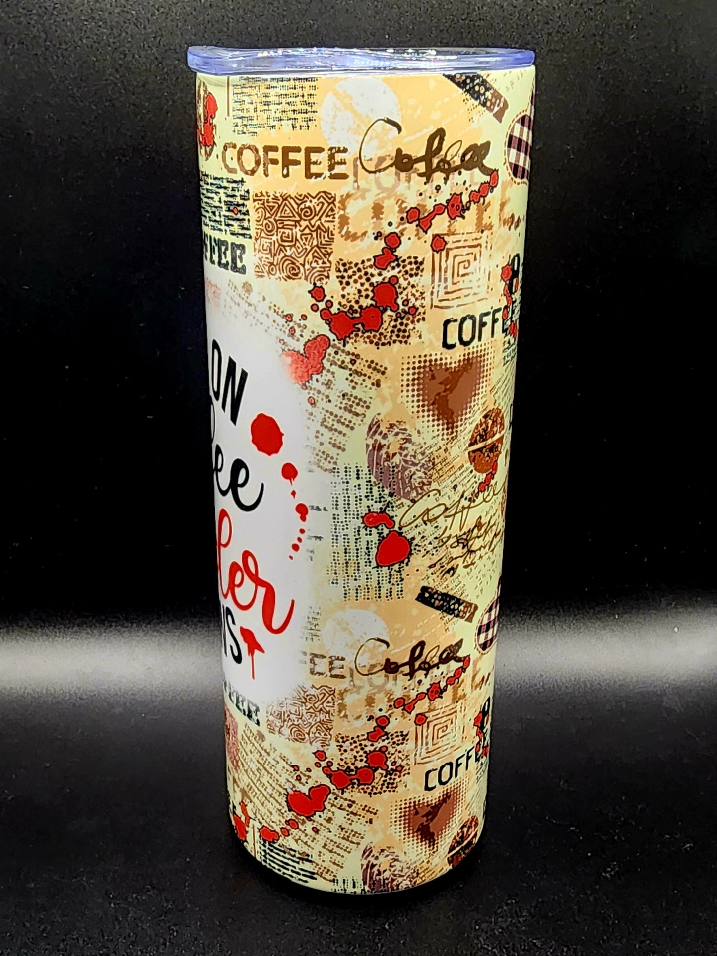20oz Stainless Steel Tumbler I Run On Coffee and Murder Shows True Crime
