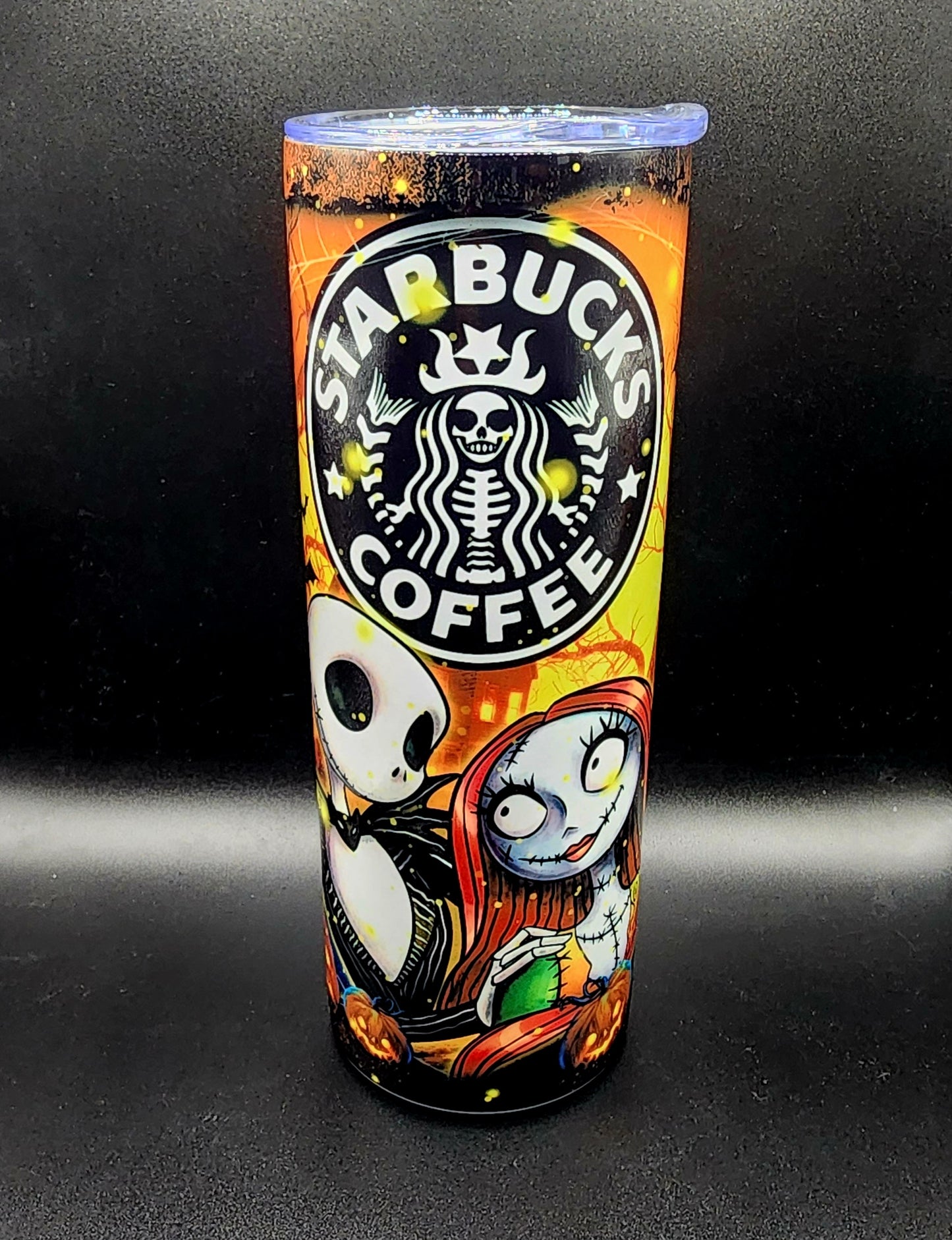 20oz Stainless Steel Tumblers Jack and Sally Coffee Nightmare Before Christmas