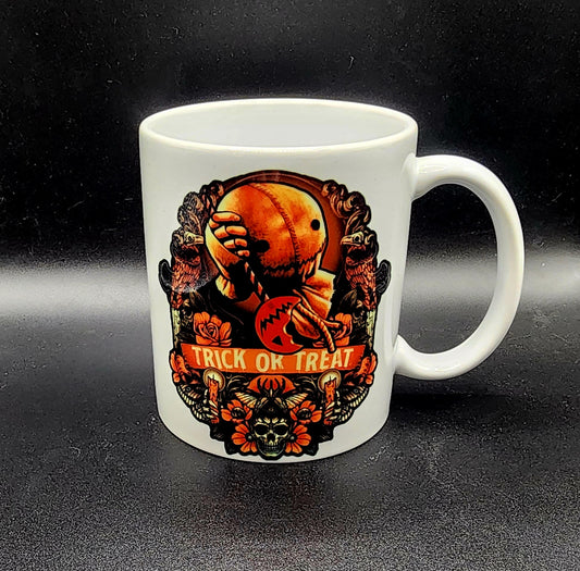 Coffee Mug 11-15oz, Trick r Treat Sam Halloween Pumpkin Lollipop