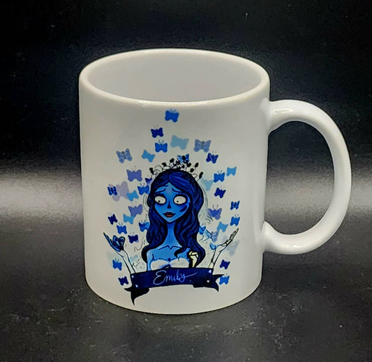 Coffee Mug 11-15oz, Emily Corpse Bride Tim Burton Animation Cartoon Dark Comedy