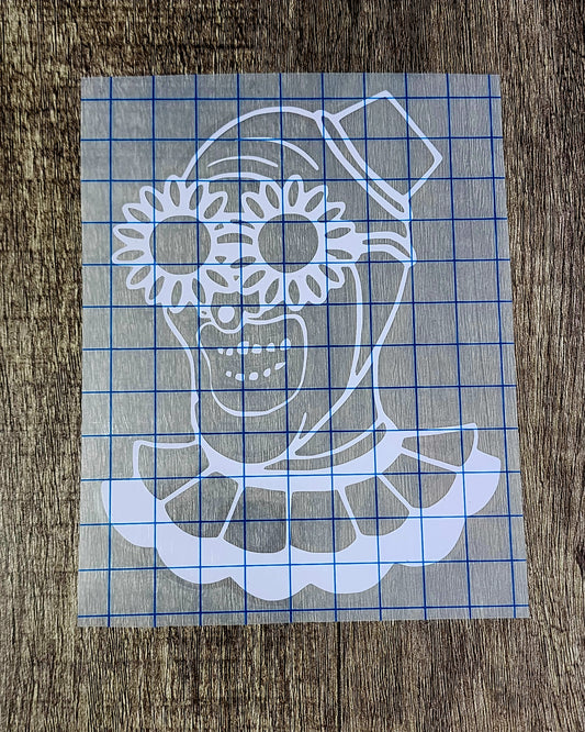 Art The Clown Sunflower Glasses Vinyl Window Decal Terrifier