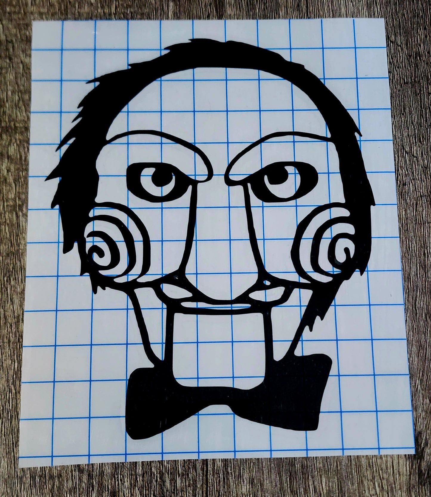 Billy Jigsaw Saw Vinyl Window Decal Horror Slasher Movie