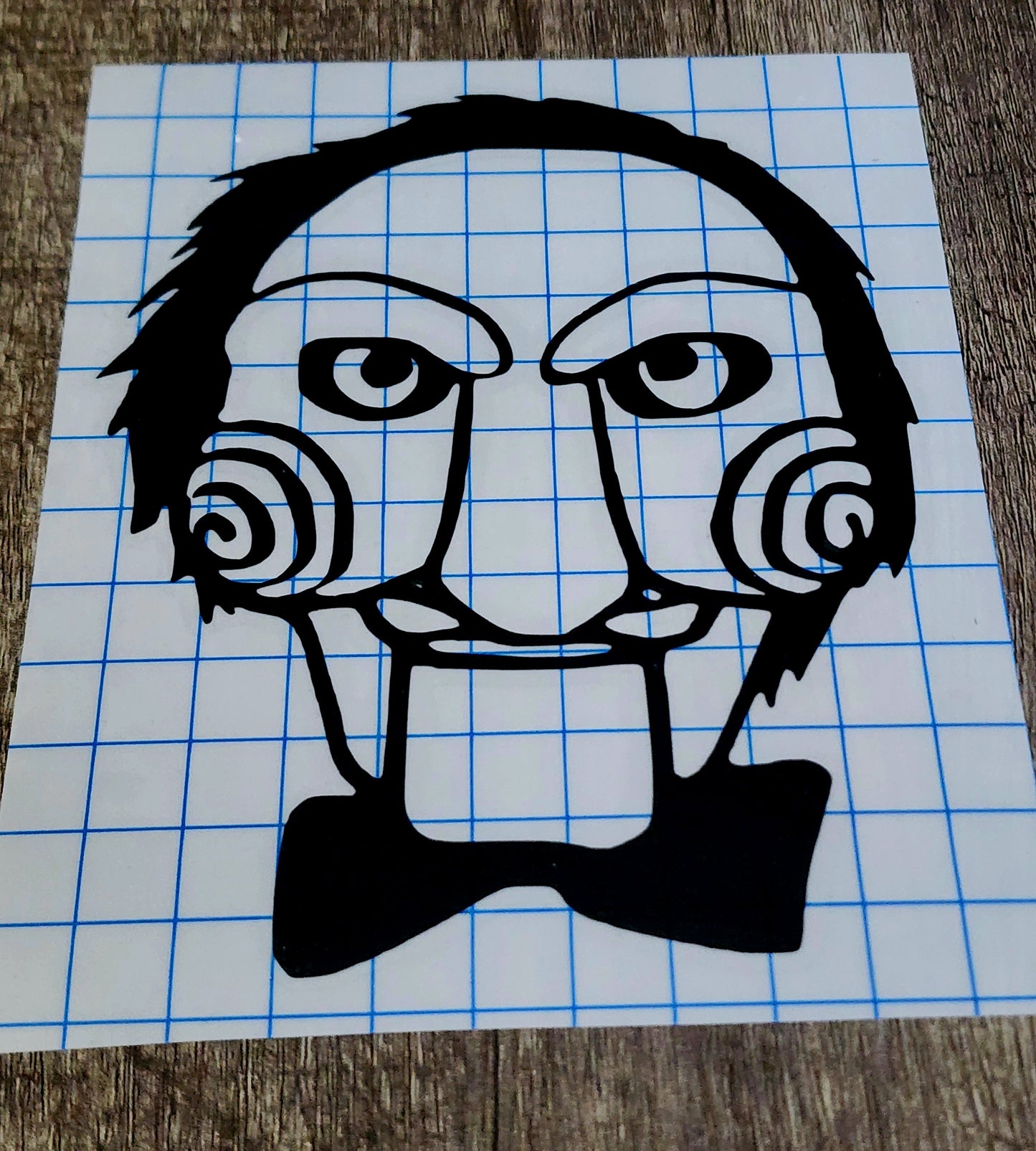 Billy Jigsaw Saw Vinyl Window Decal Horror Slasher Movie