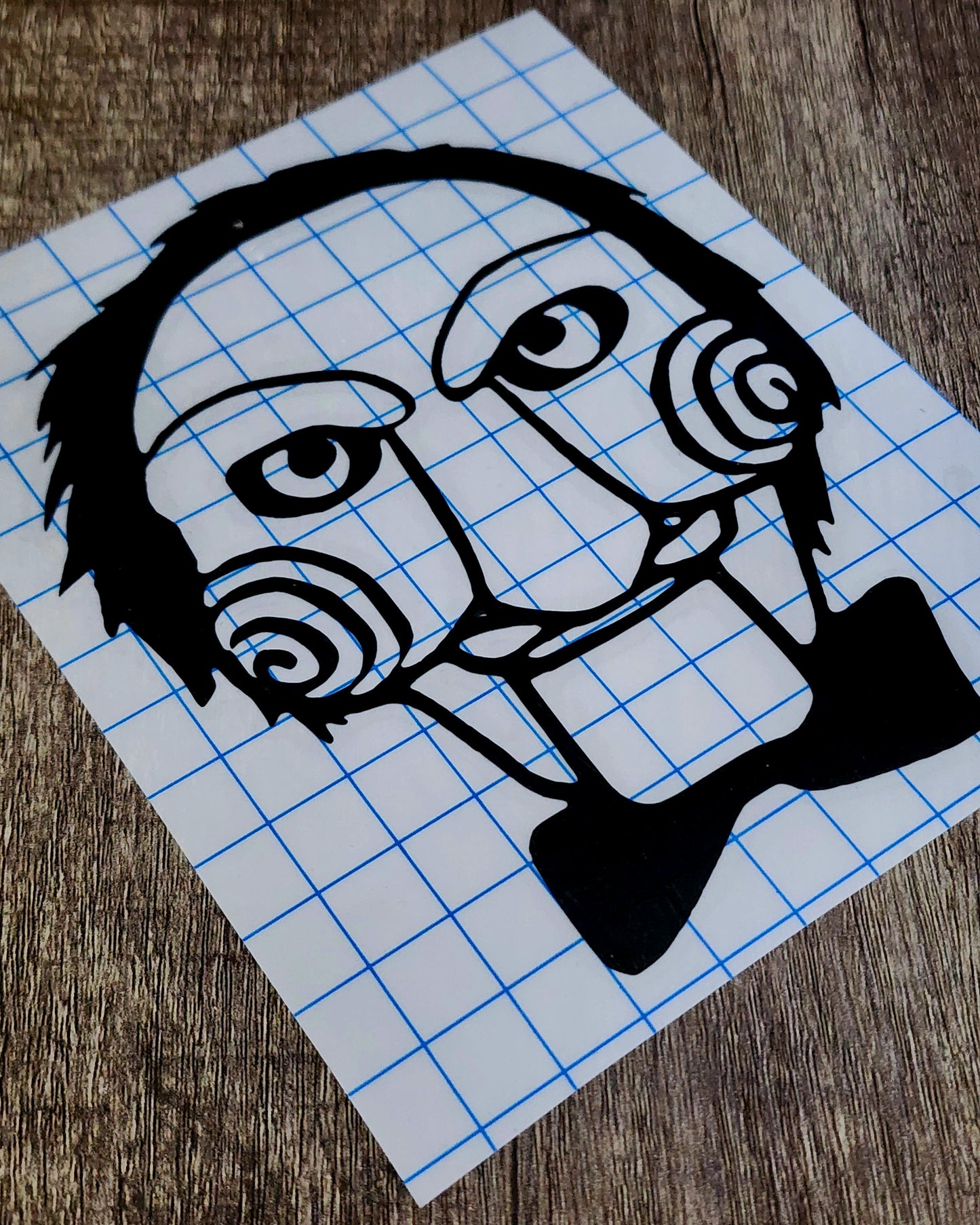 Billy Jigsaw Saw Vinyl Window Decal Horror Slasher Movie