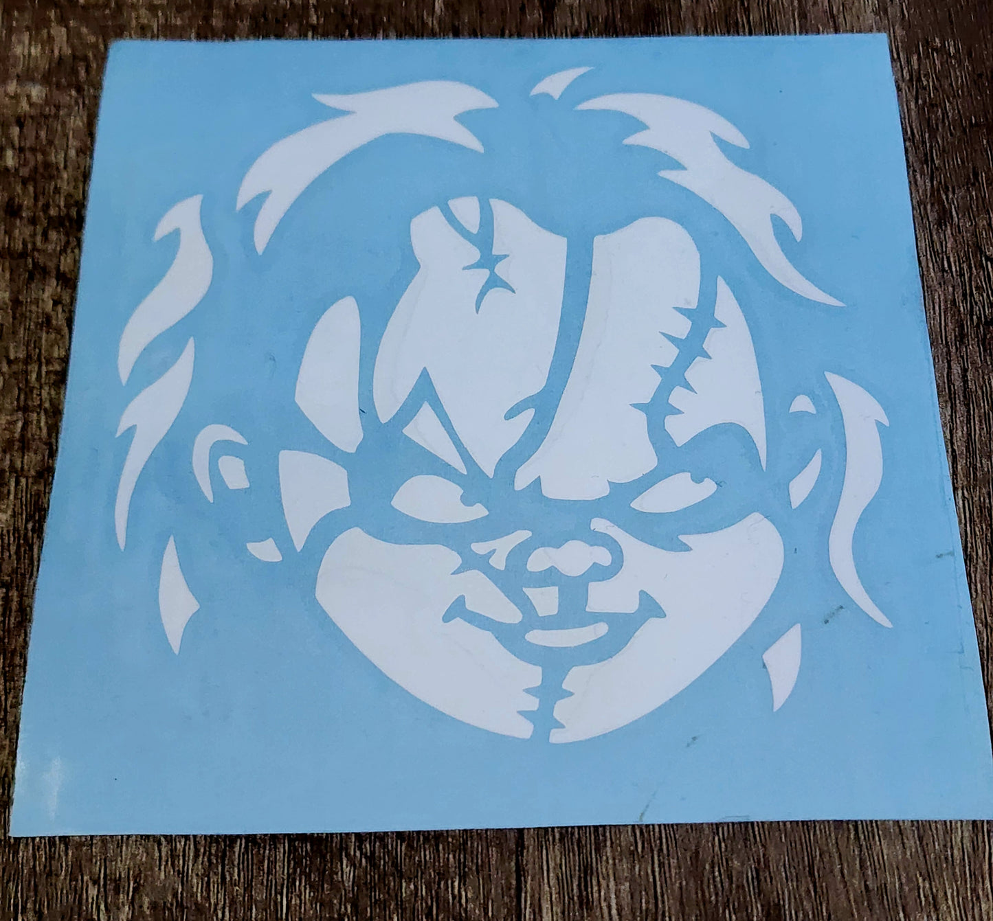 Chucky Child's Play Vinyl Window Decal Charles Lee Ray Killer Doll