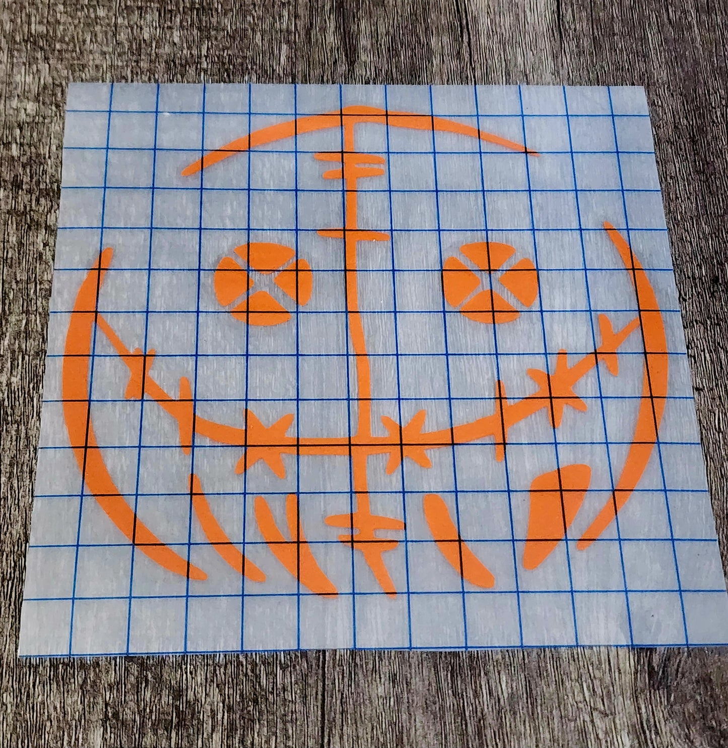 Sam Head Trick r Treat Vinyl Window Decal Horror Movie Pumpkin Halloween Candy Lollipop