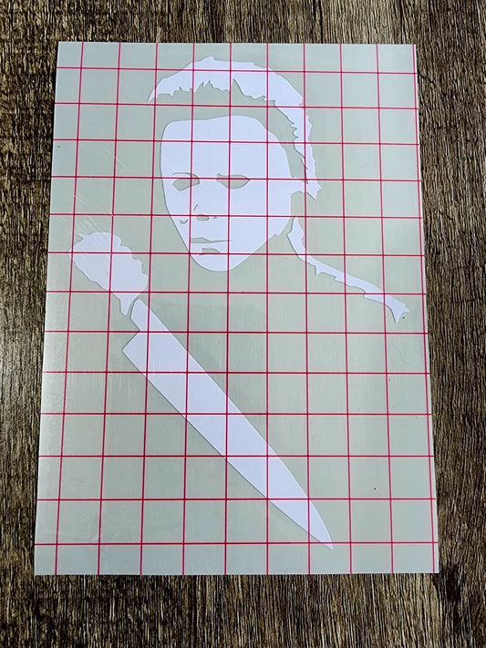 Michael Myers Halloween The Shape Vinyl Window Decal
