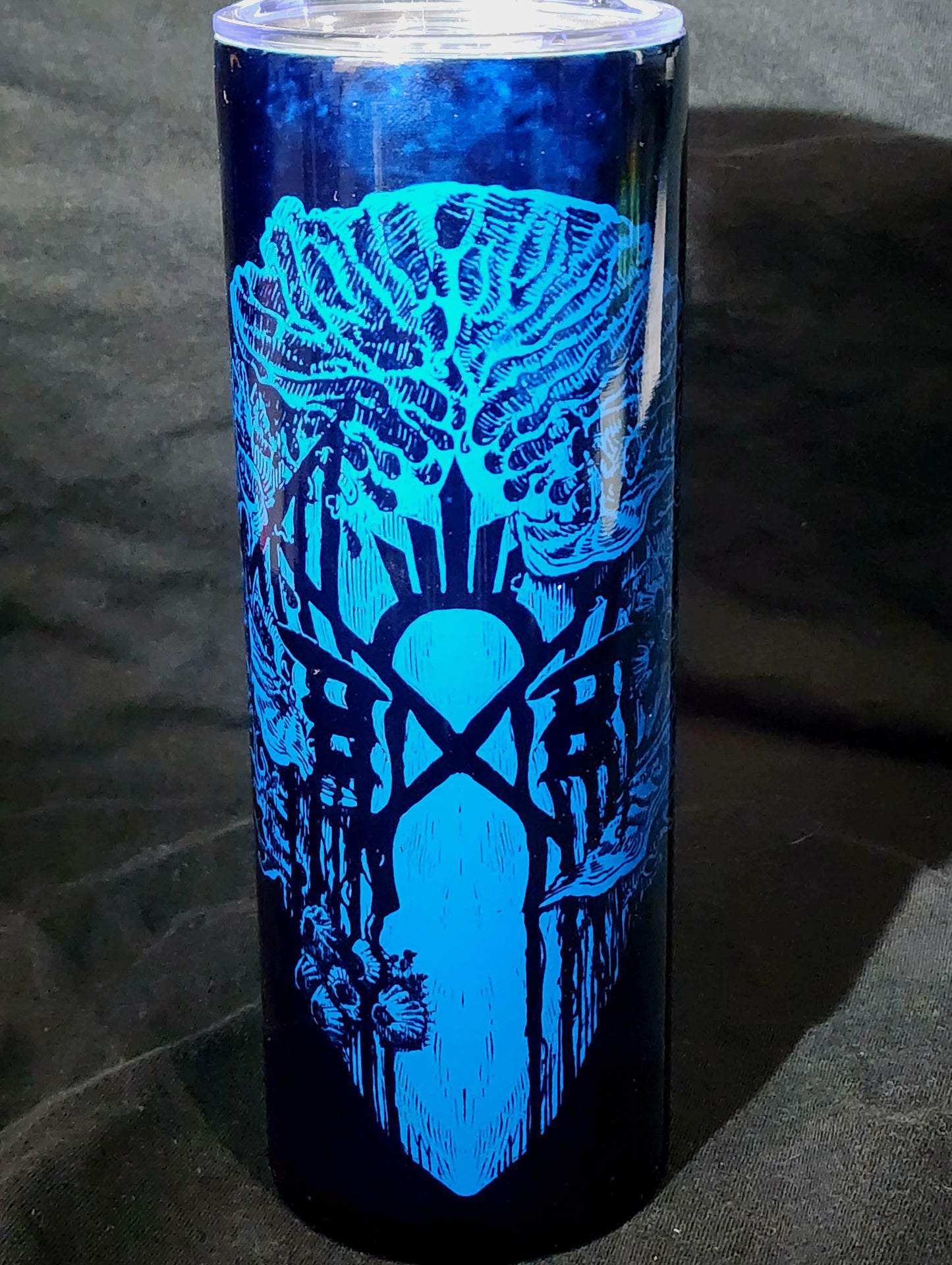 20oz Stainless Steel Tumbler Band Symbol Coral Metal Hard Rock Industrial Hip Hop