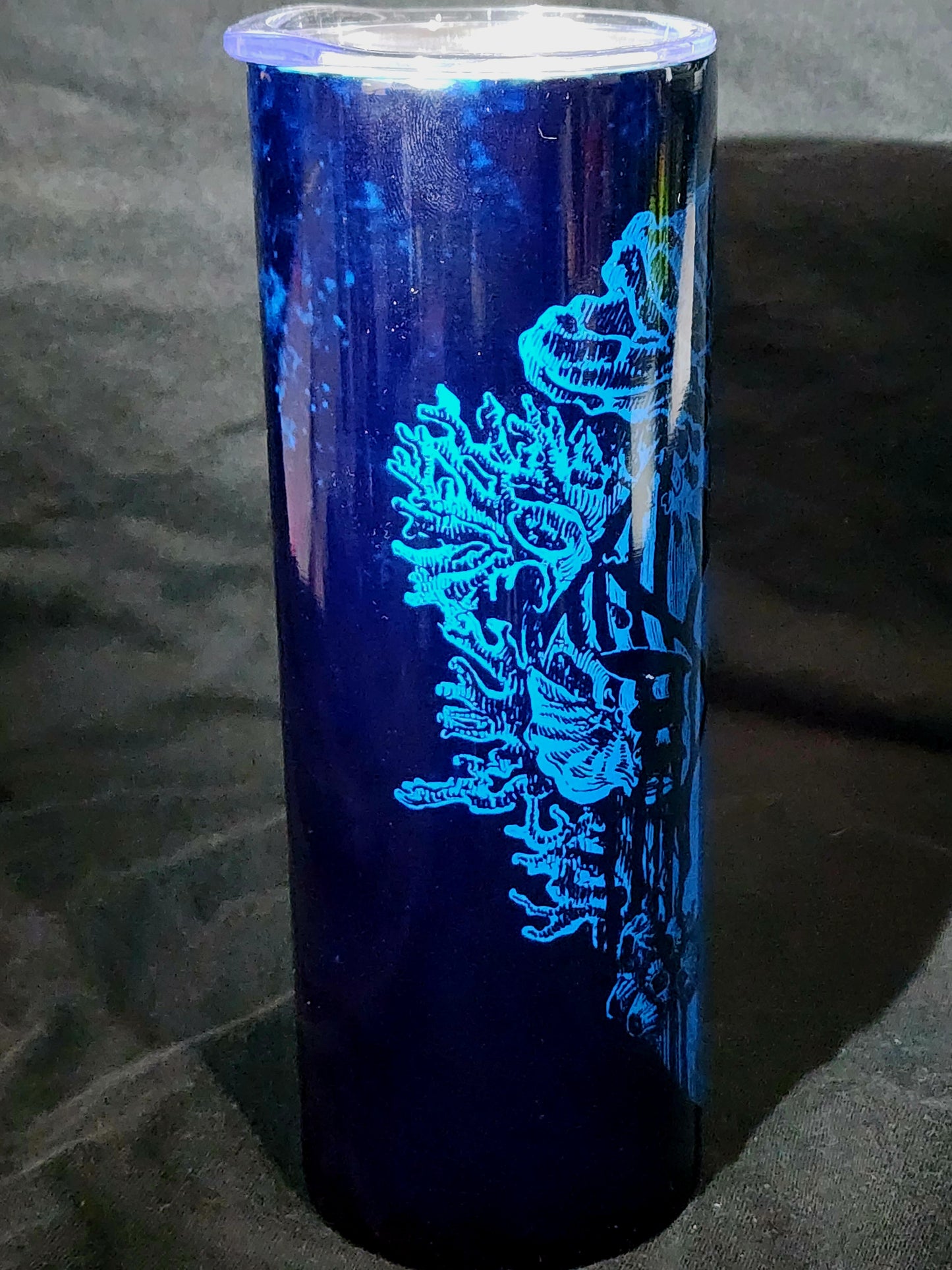 20oz Stainless Steel Tumbler Band Symbol Coral Metal Hard Rock Industrial Hip Hop