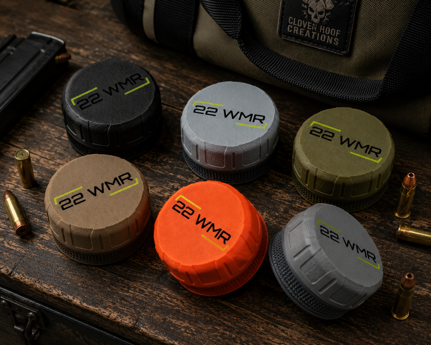 22WMR Pocket Puck Ammunition Holder – Holds 55 Rounds