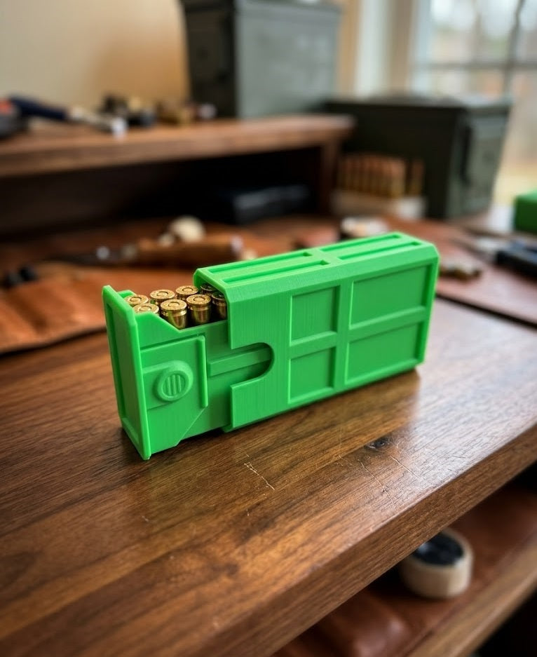 300BLK 20-Round Stackable Ammo Case with Sliding Tray | 3D Printed Ammunition Storage