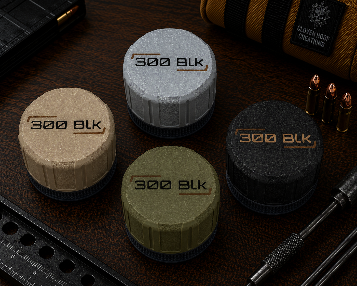 300 Blackout Pocket Puck Ammunition Holder – Holds 20 Rounds